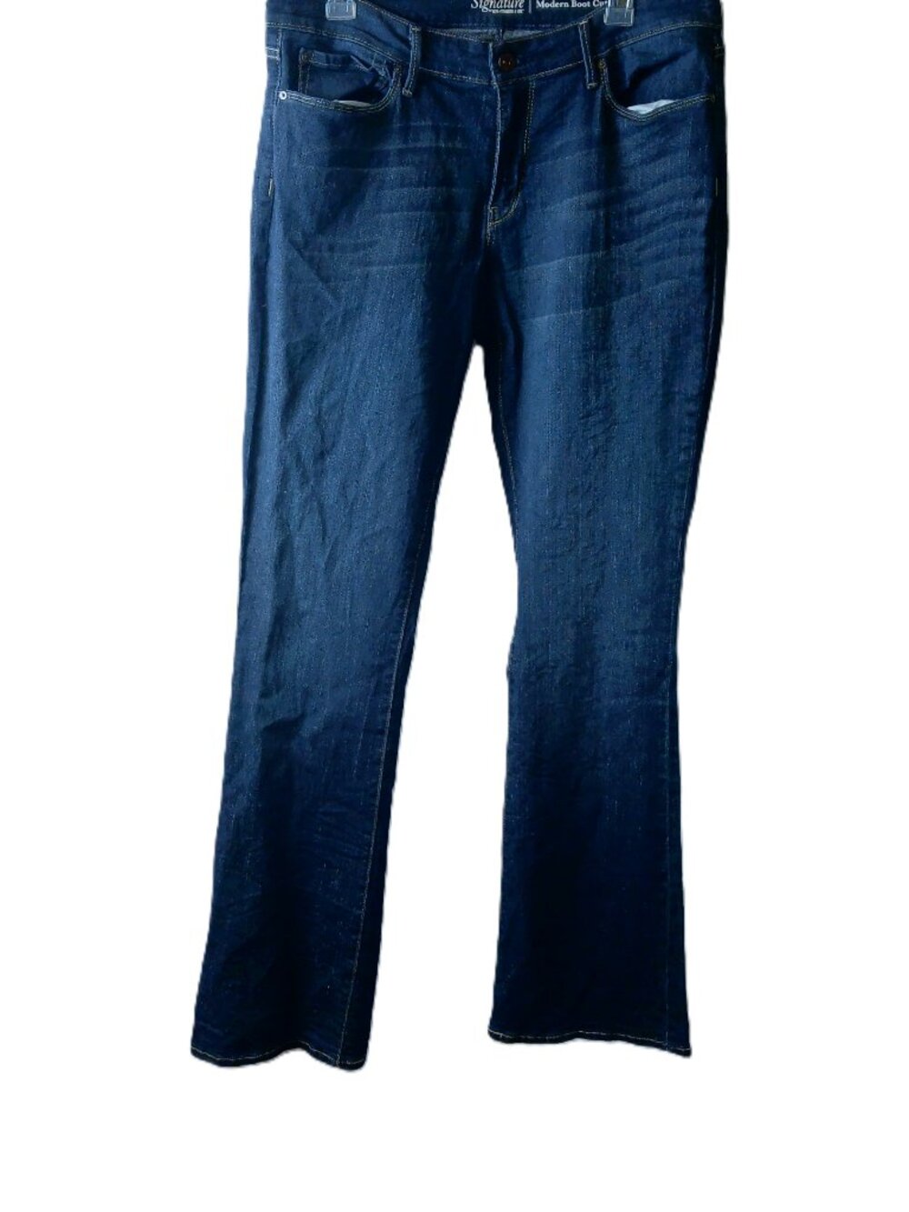 Signature by Levi Strauss & Co. Women's Modern Boot Cut Jeans Dark Wash Stretch